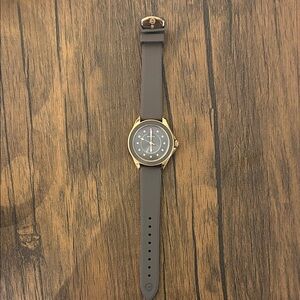 Gray and Gold Watch with Starry Dial